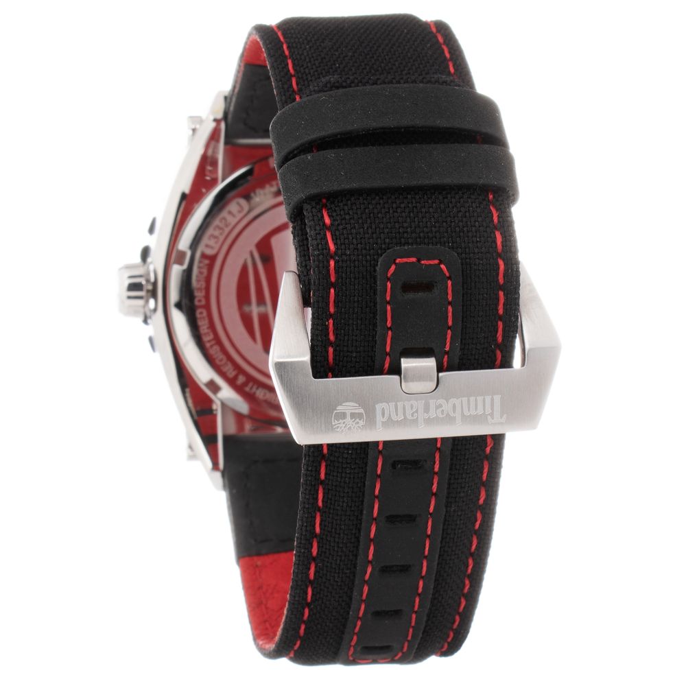 Timberland Black Leather Watch - ACCEXO