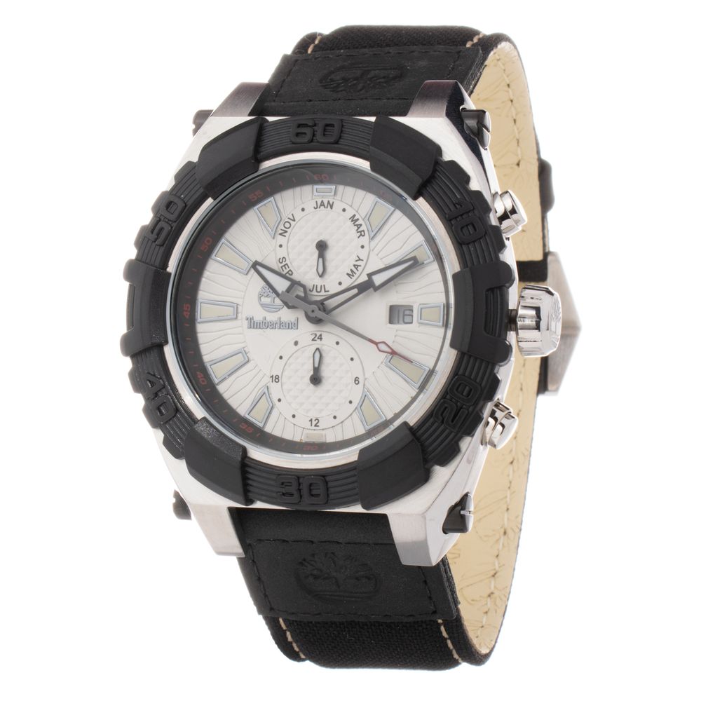 Timberland Black Leather Watch - ACCEXO
