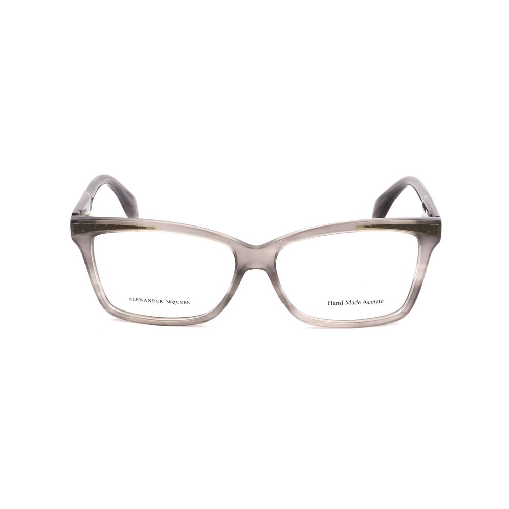 Alexander McQueen Gray Acetate Frames - ACCEXO