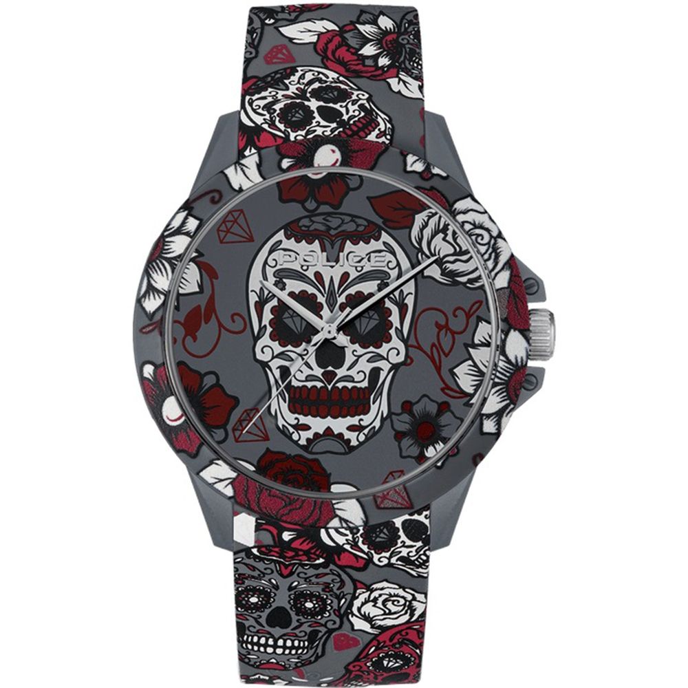 Police Gray Silicone Watch - ACCEXO