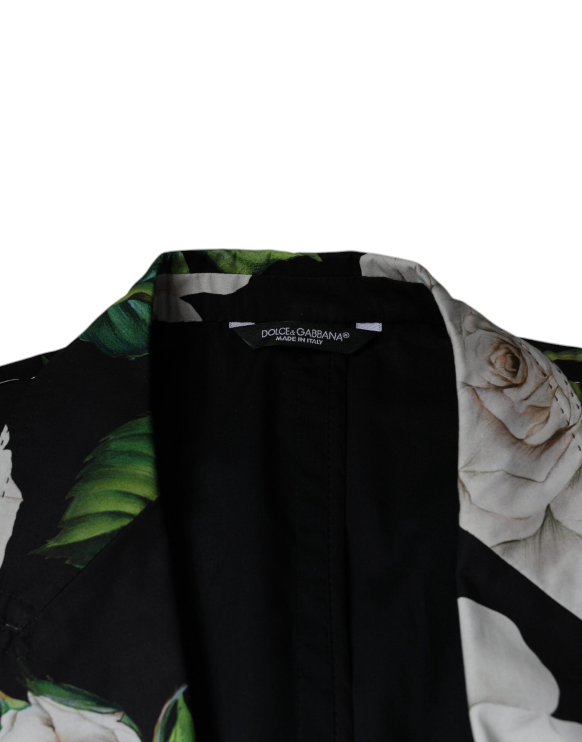 Dolce & Gabbana Black Rose Cotton Men Formal 2 Piece Suit - ACCEXO