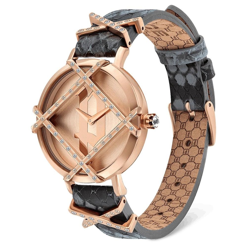 Police Gray Leather Watch - ACCEXO