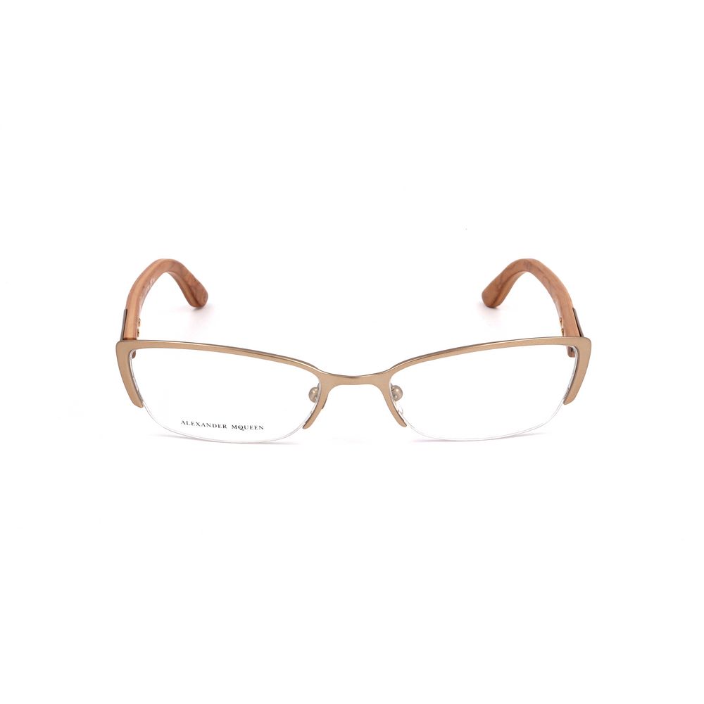 Alexander McQueen Brown Metal Frames - ACCEXO
