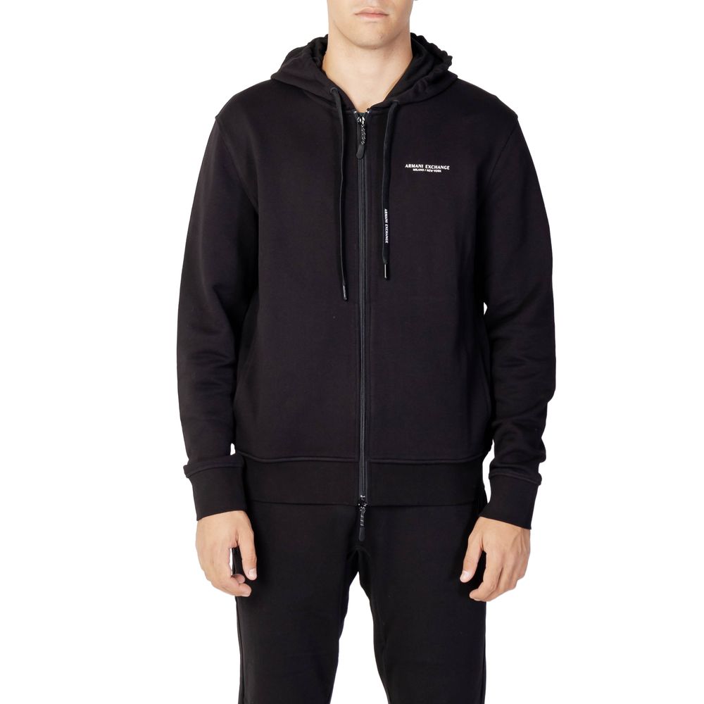 Armani Exchange Black Cotton Sweater - ACCEXO