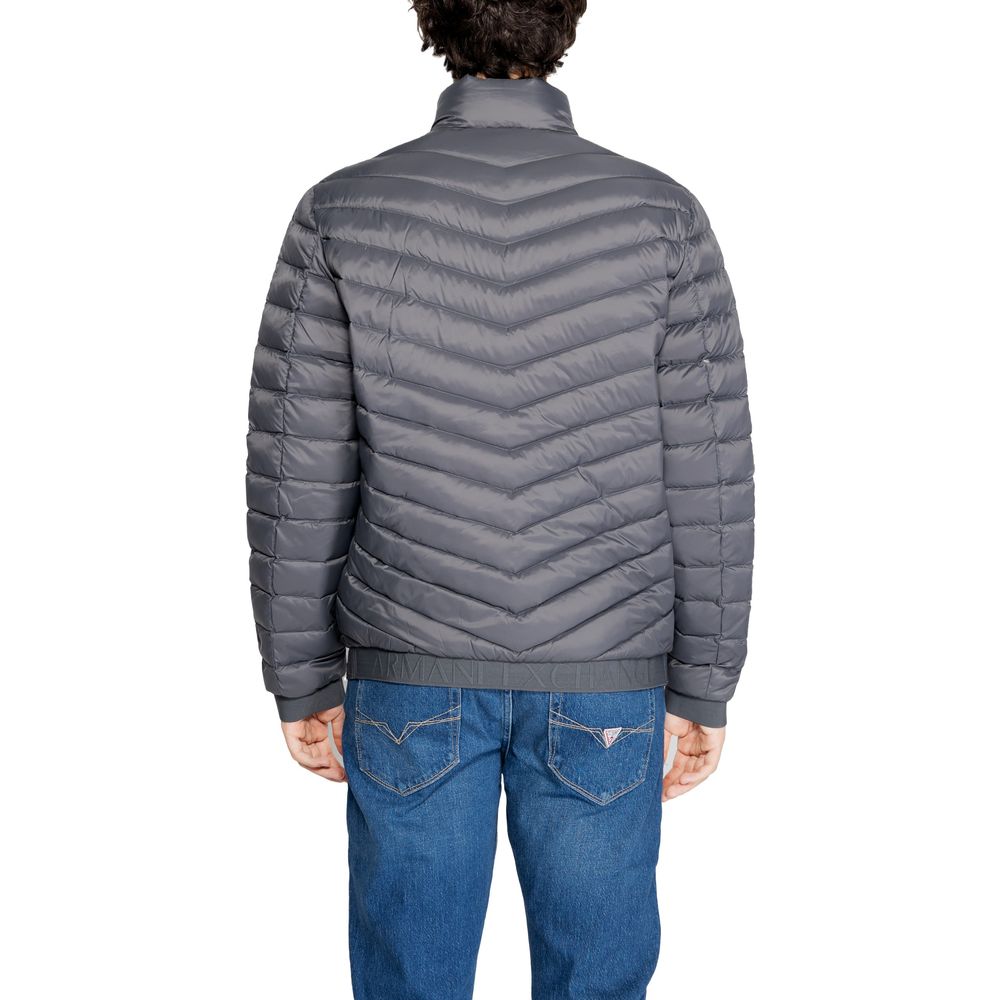 Armani Exchange Gray Polyester Jacket - ACCEXO