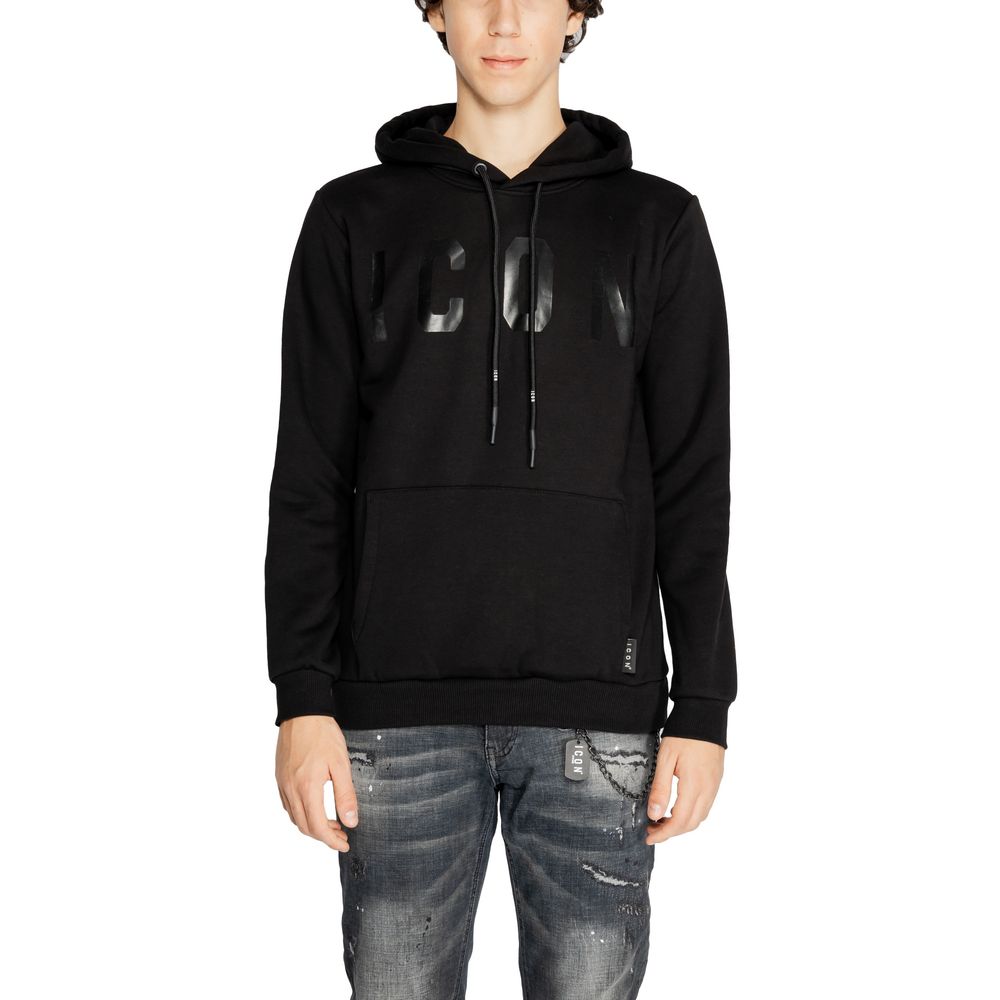 Icon Black Cotton Hoody - ACCEXO