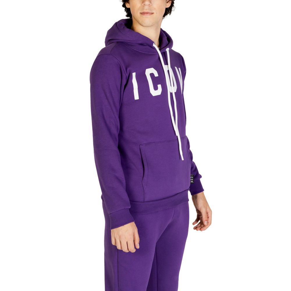 Icon Purple Cotton Hoody - ACCEXO