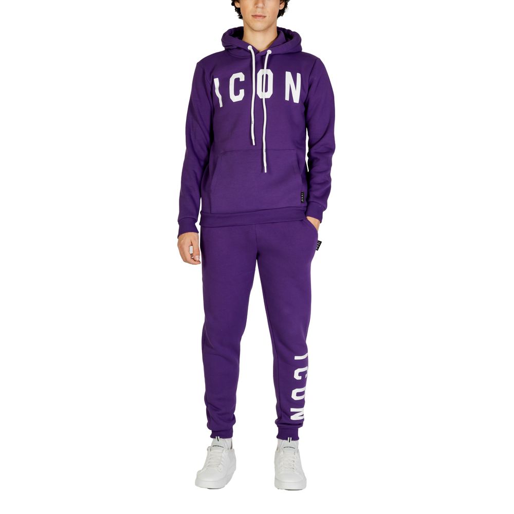 Icon Purple Cotton Hoody - ACCEXO