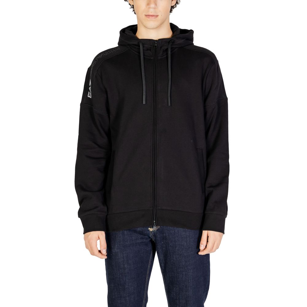 EA7 Emporio Armani Black Cotton Sweater - ACCEXO