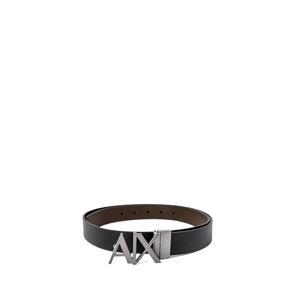 Armani Exchange Black Leather Belt - ACCEXO