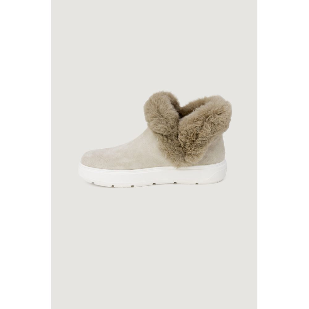 Love Moschino Beige Leather Sneaker - ACCEXO