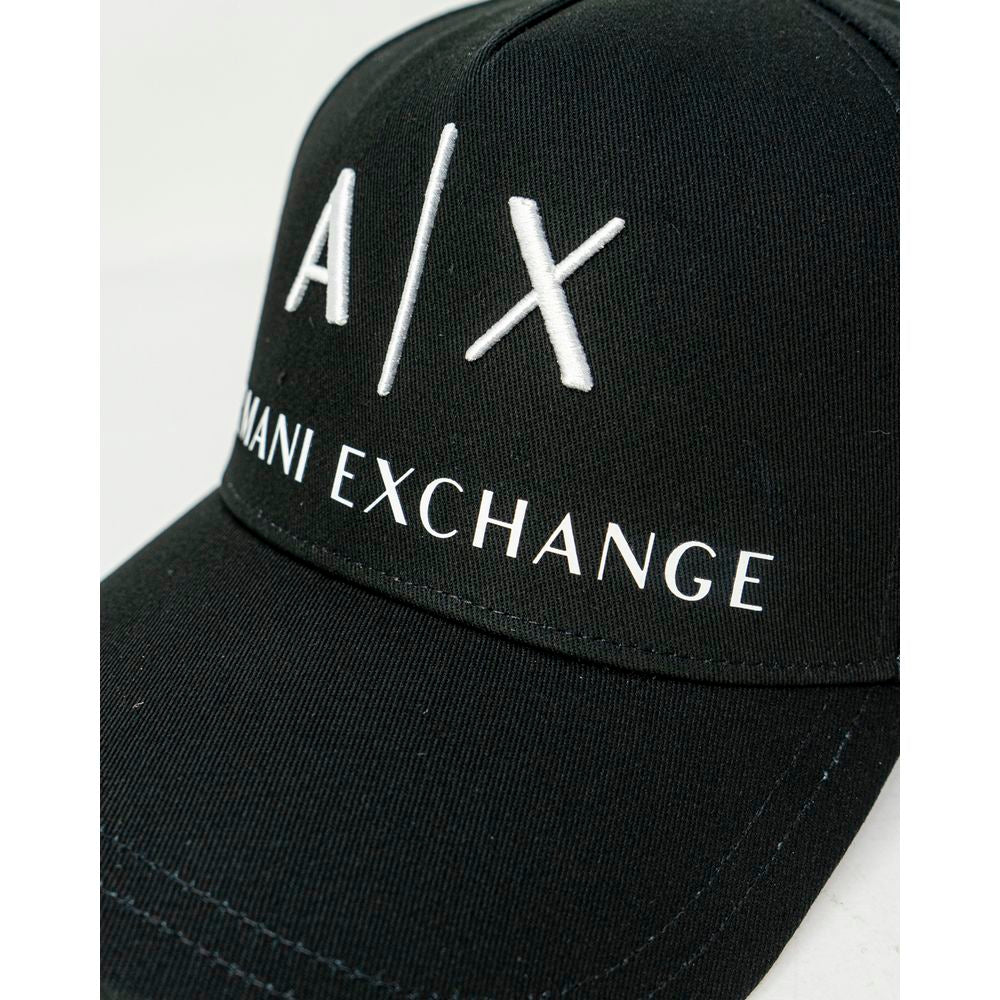 Armani Exchange Black Cotton Hats & Cap - ACCEXO