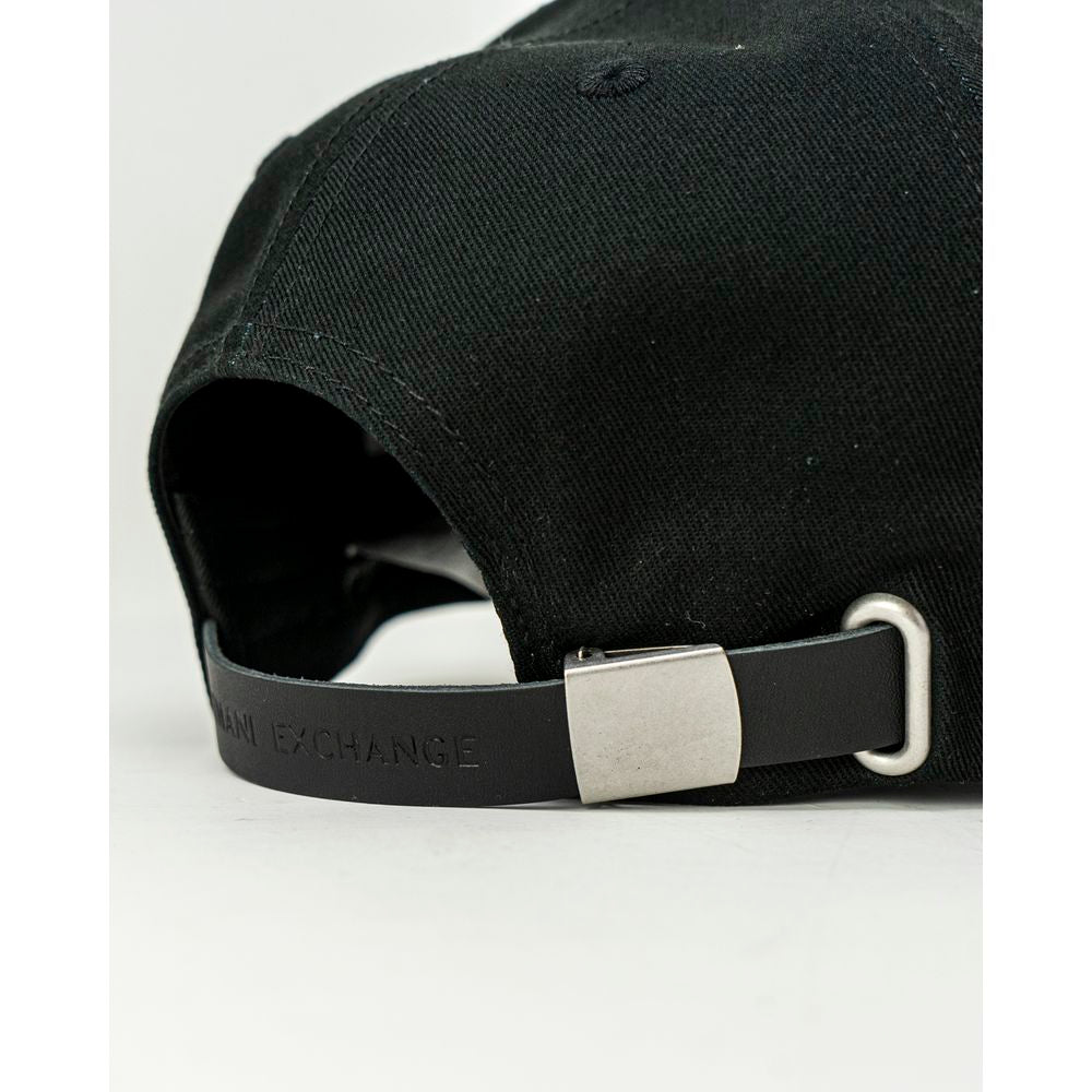 Armani Exchange Black Cotton Hats & Cap - ACCEXO