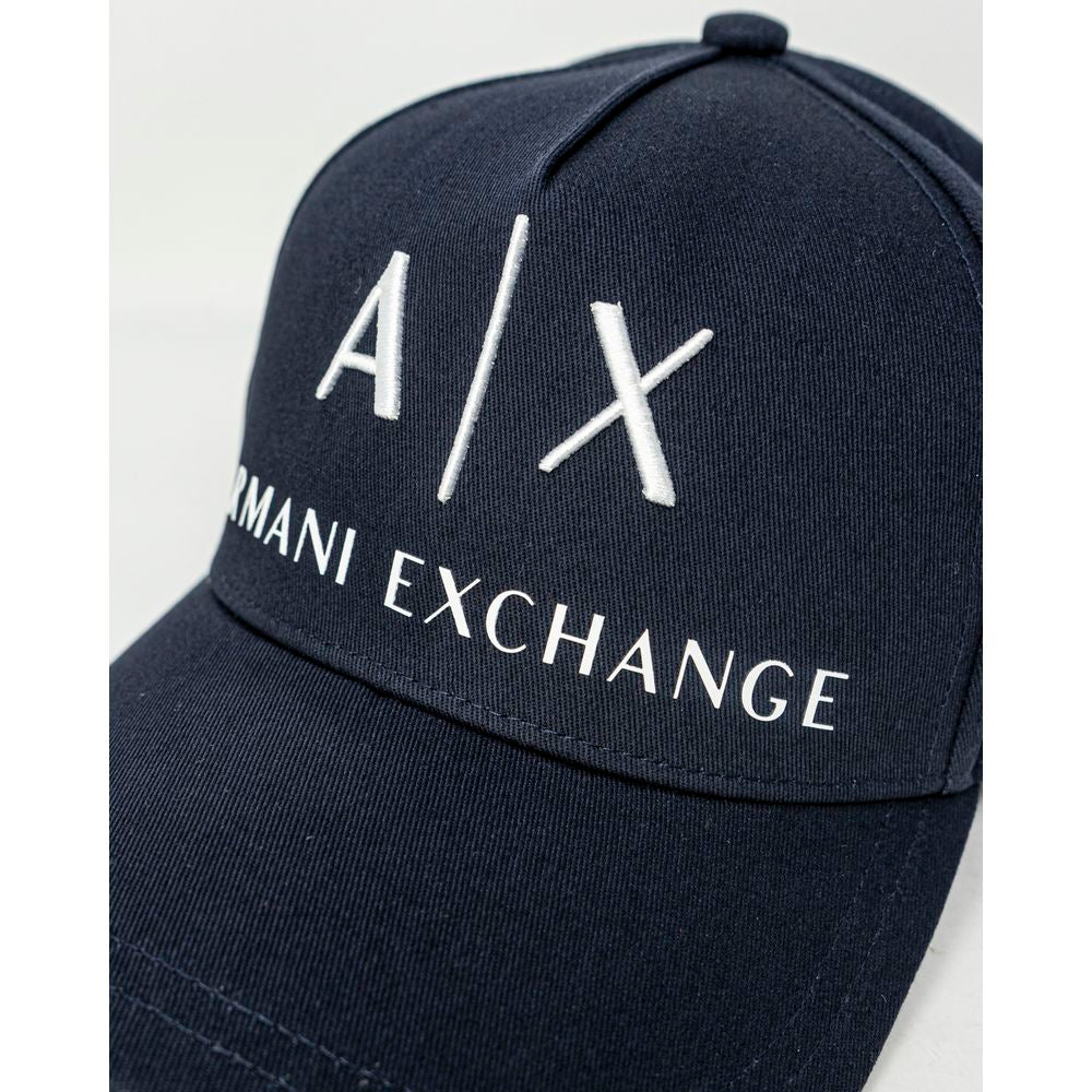 Armani Exchange Blue Cotton Hats & Cap - ACCEXO