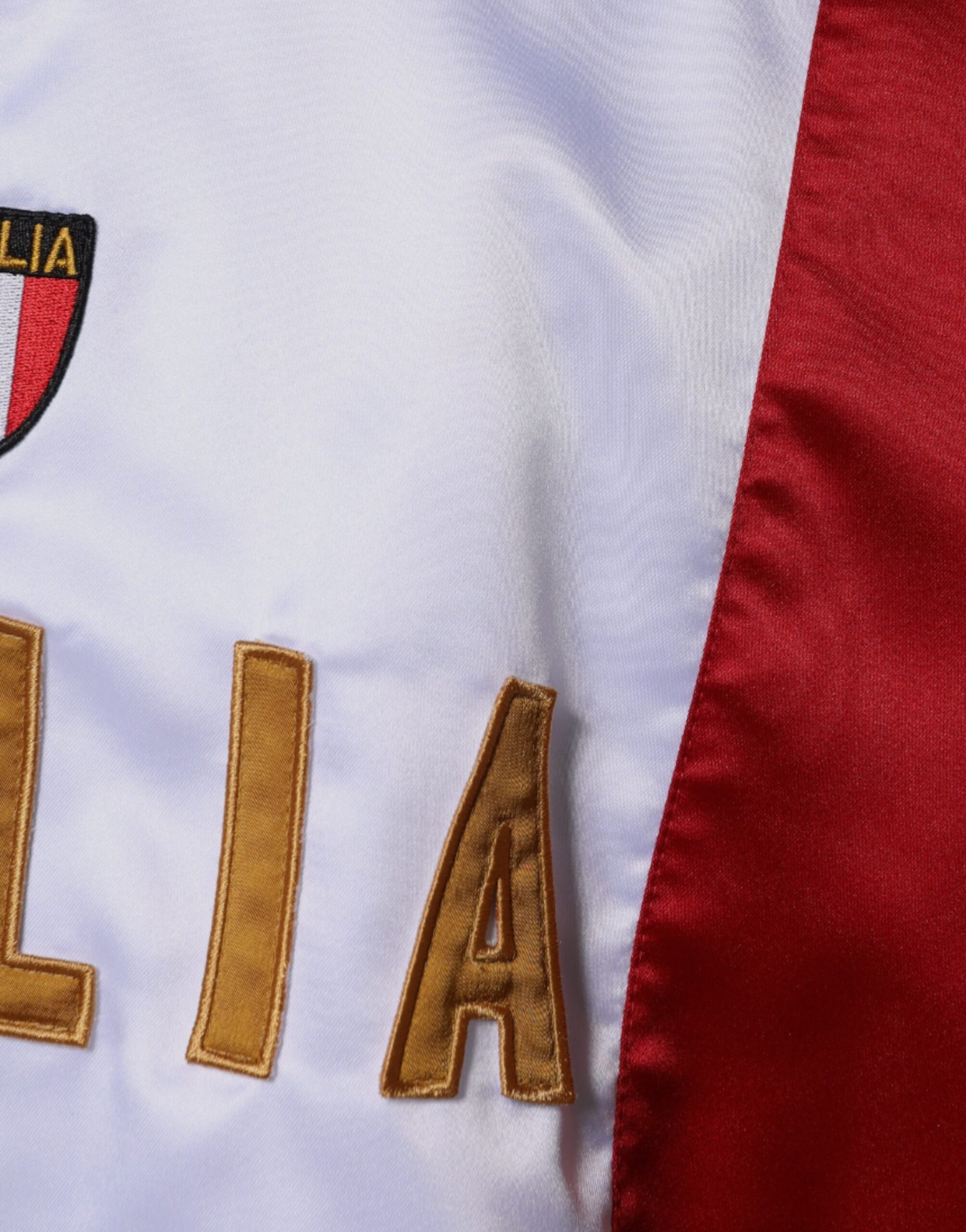 Dolce & Gabbana Multicolor Italia Button Down Bomber Jacket - ACCEXO