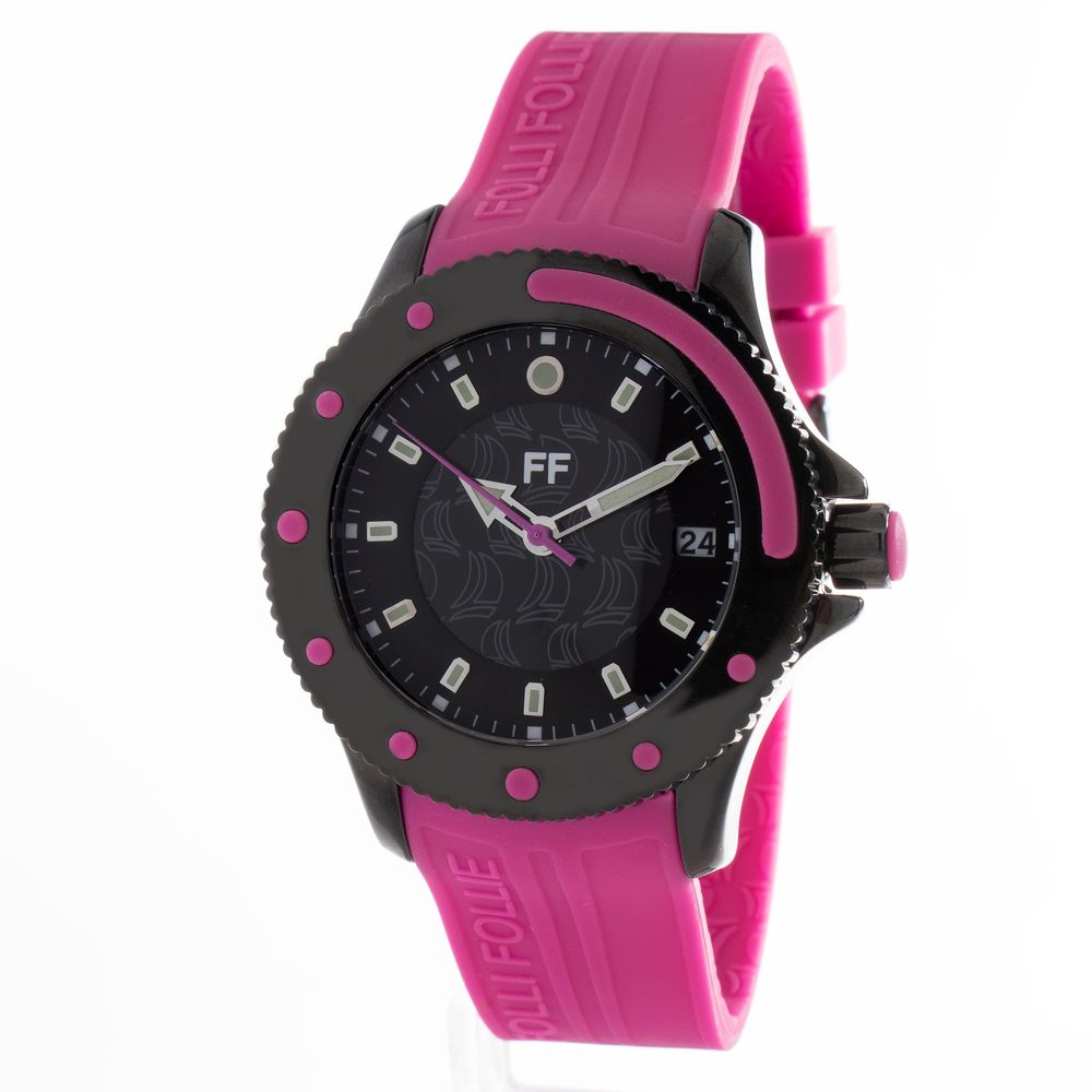 Folli Follie Purple Plastic Watch - ACCEXO