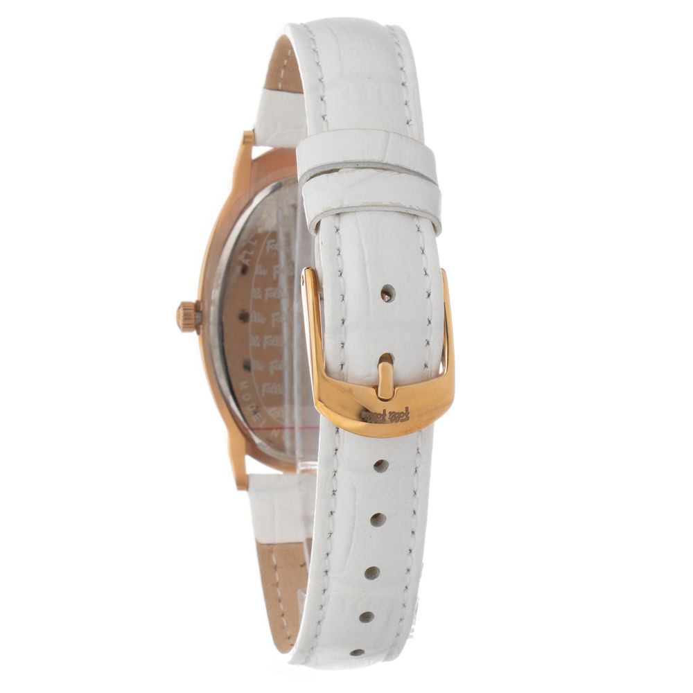 Folli Follie White Leather Watch - ACCEXO