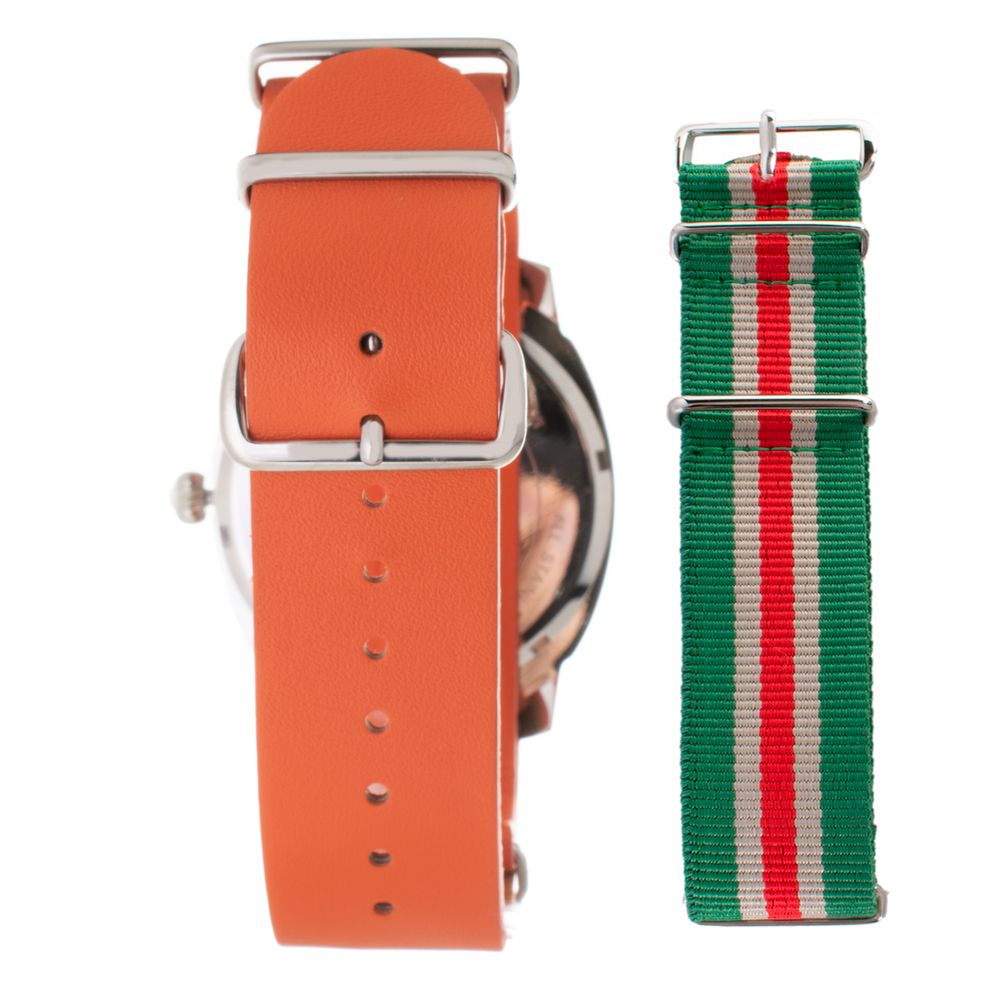 Folli Follie Orange Leather Watch - ACCEXO