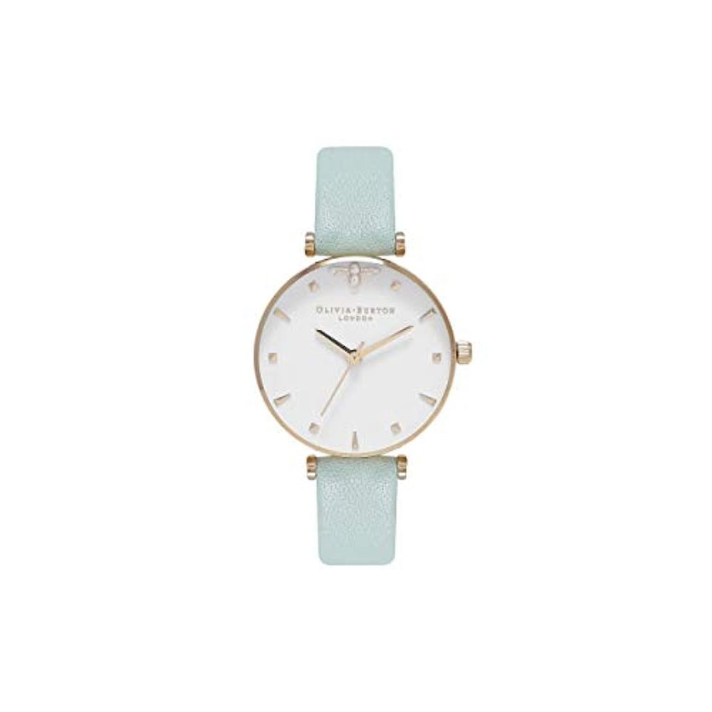 Olivia Burton Green Leather Leather Watch - ACCEXO