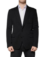Dolce & Gabbana Black Wool Single Breasted Formal Blazer - ACCEXO