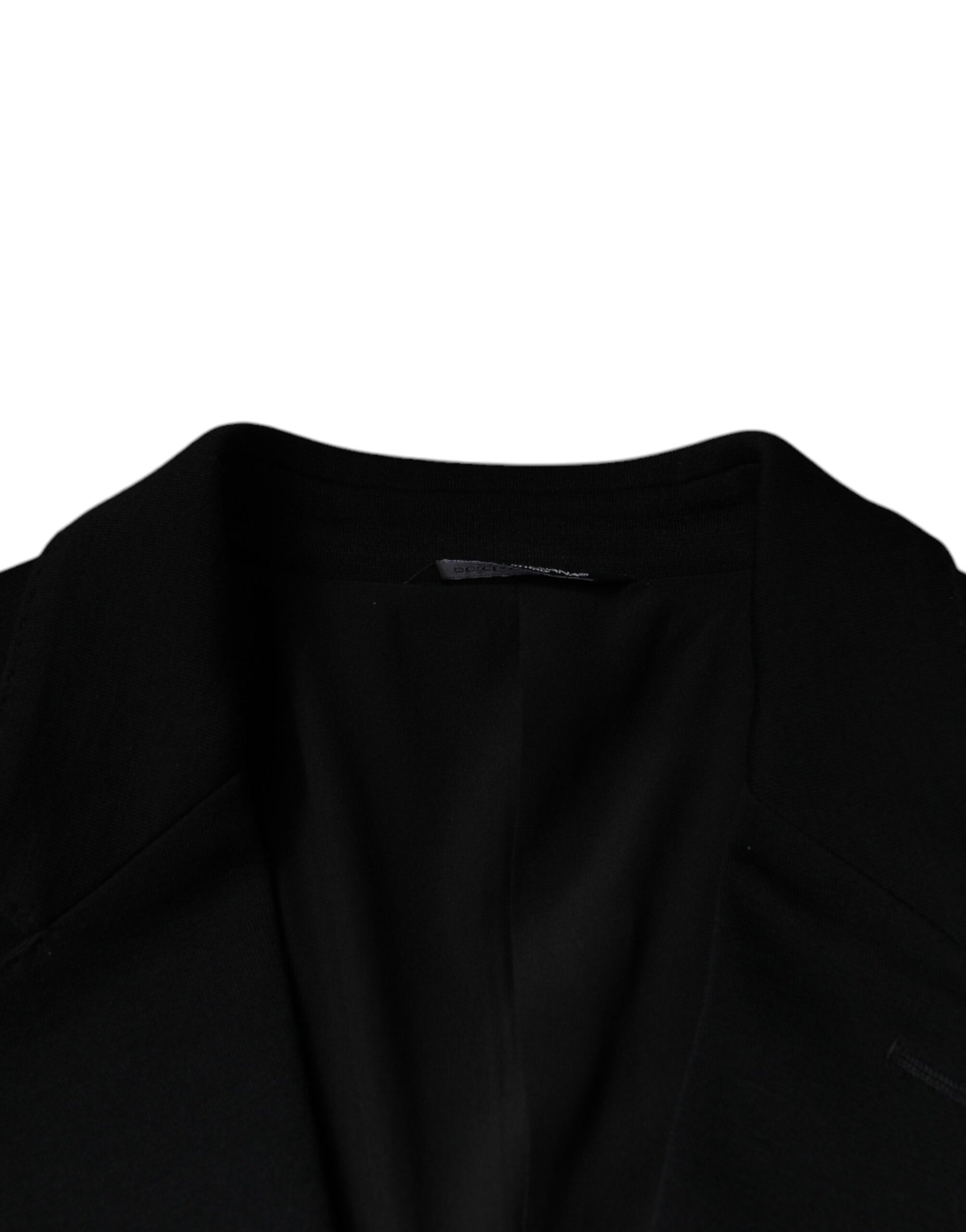 Dolce & Gabbana Black Wool Single Breasted Formal Blazer - ACCEXO