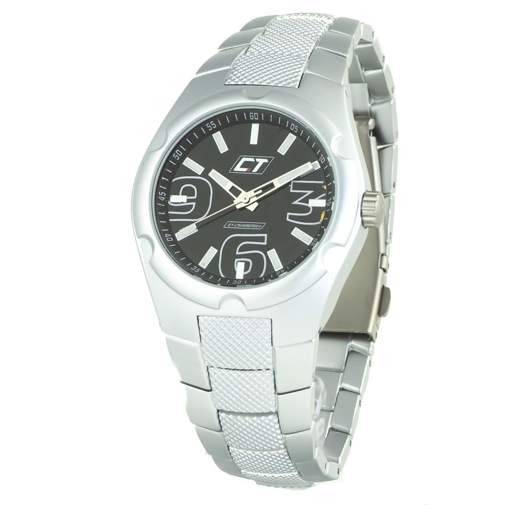 Chronotech Silver Steel Watch - ACCEXO