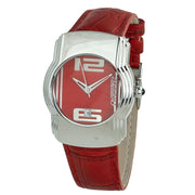 Chronotech Red Leather Watch - ACCEXO