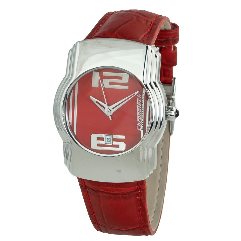 Chronotech Red Leather Watch - ACCEXO