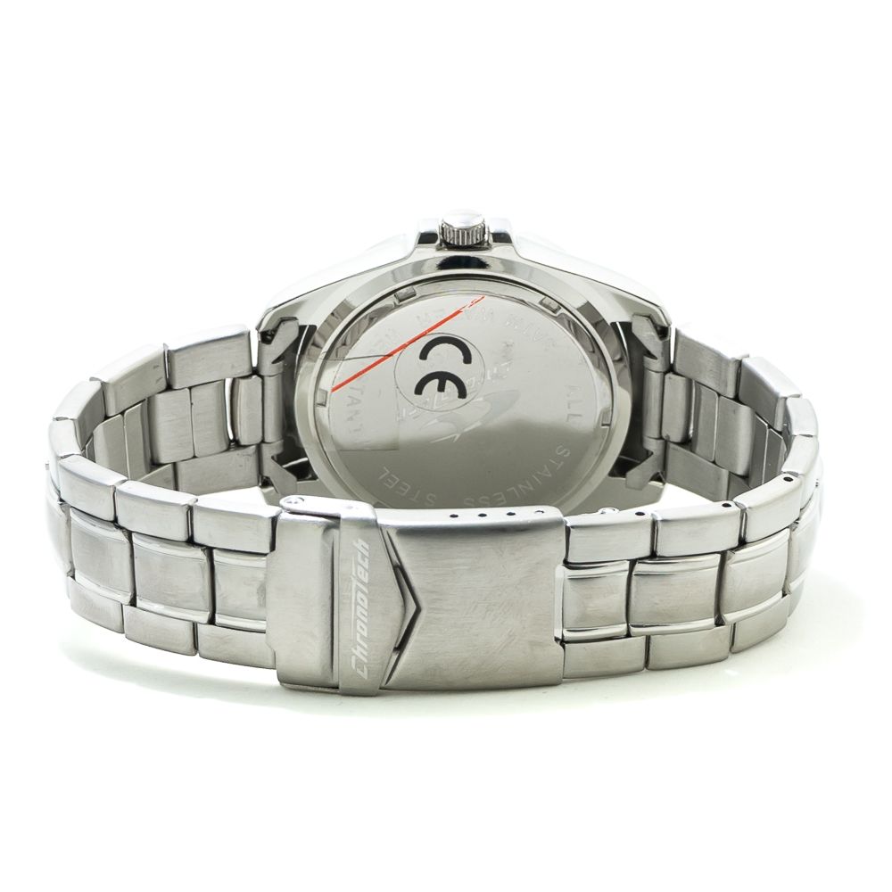 Chronotech Silver Steel Watch - ACCEXO