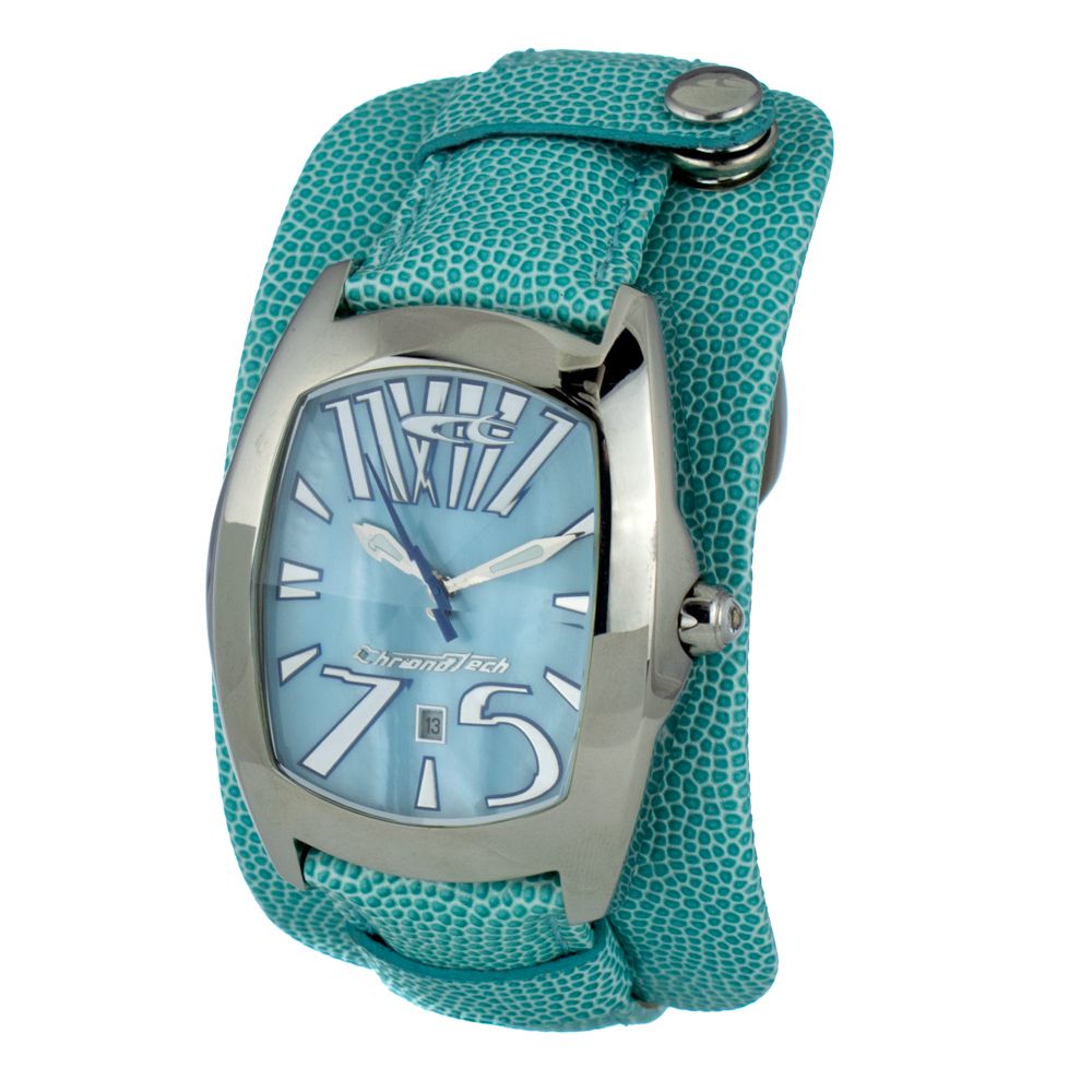 Chronotech Blue Leather Watch - ACCEXO