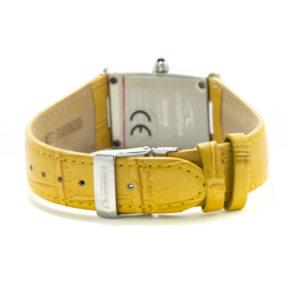 Chronotech Yellow Leather Watch - ACCEXO