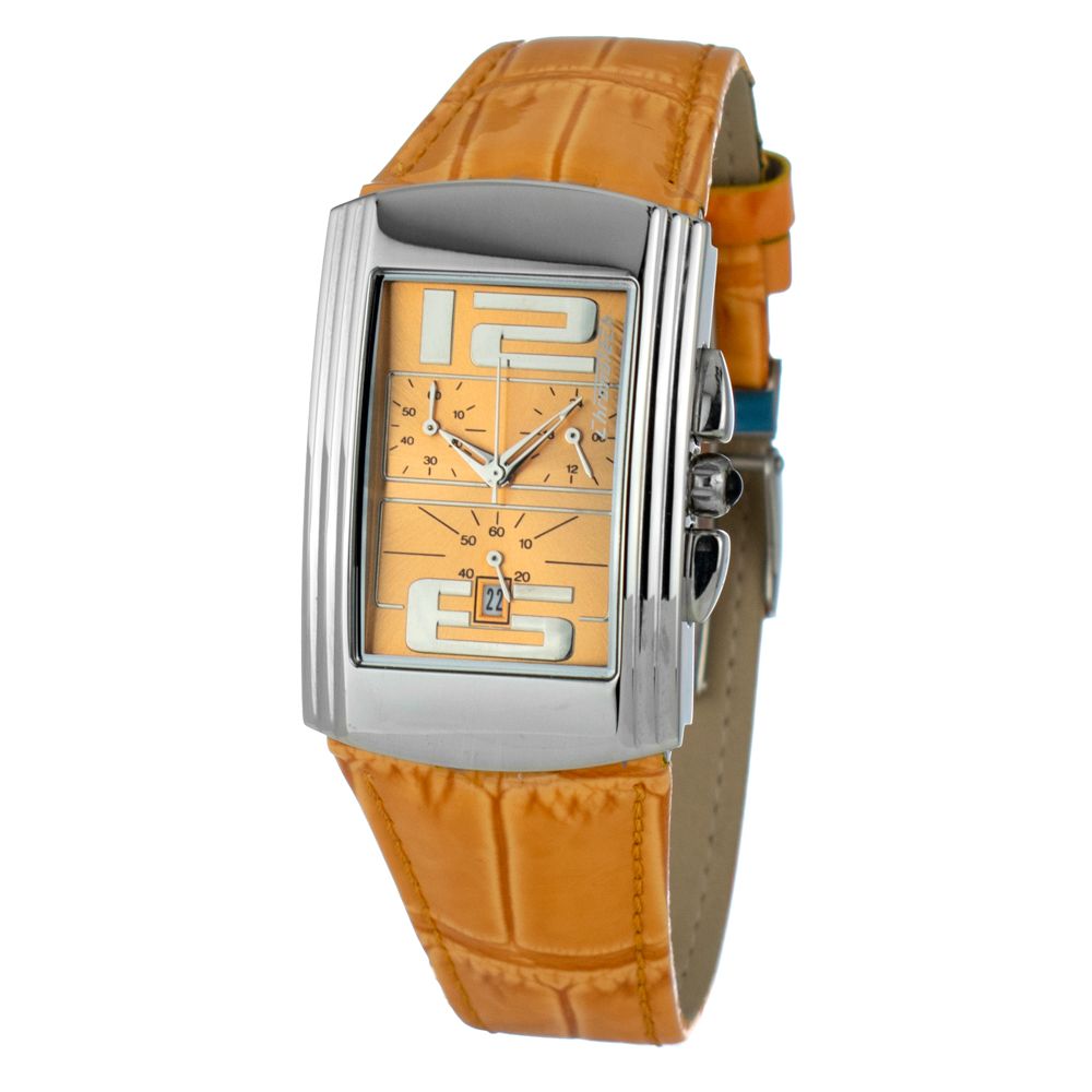 Chronotech Orange Leather Watch - ACCEXO