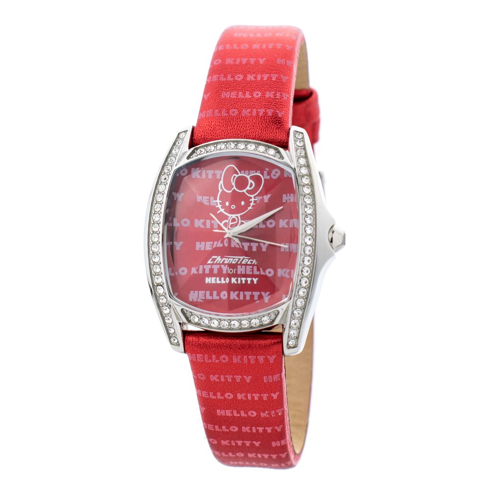 Chronotech Red Leather Watch - ACCEXO