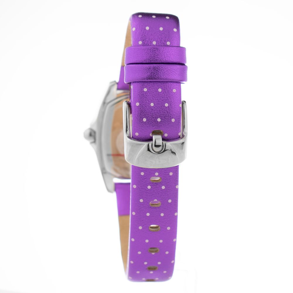 Chronotech Purple Leather Watch - ACCEXO