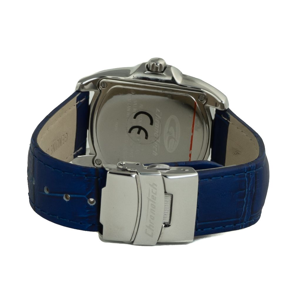 Chronotech Blue Leather Watch - ACCEXO
