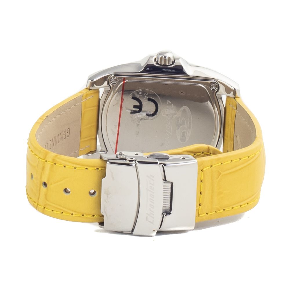Chronotech Yellow Leather Watch - ACCEXO