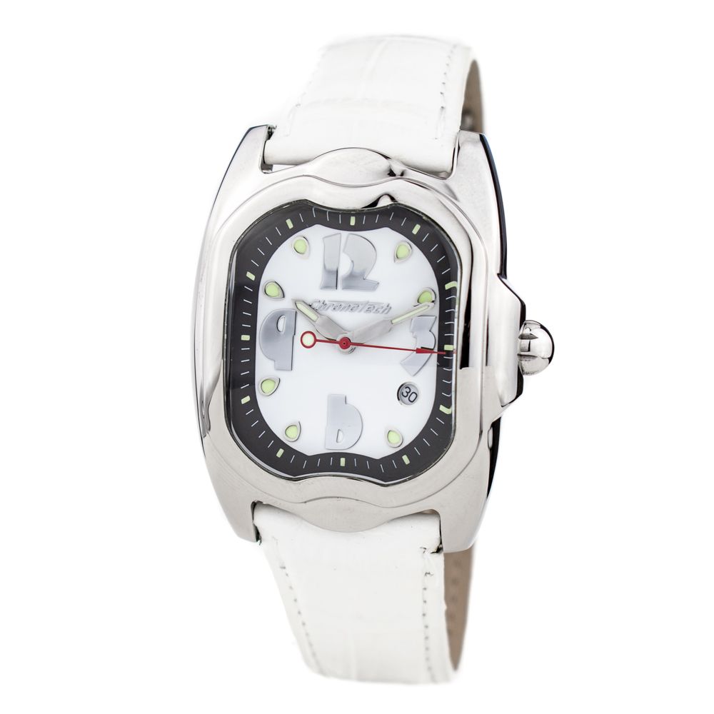 Chronotech White Leather Watch - ACCEXO