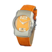 Chronotech Orange Leather Watch - ACCEXO