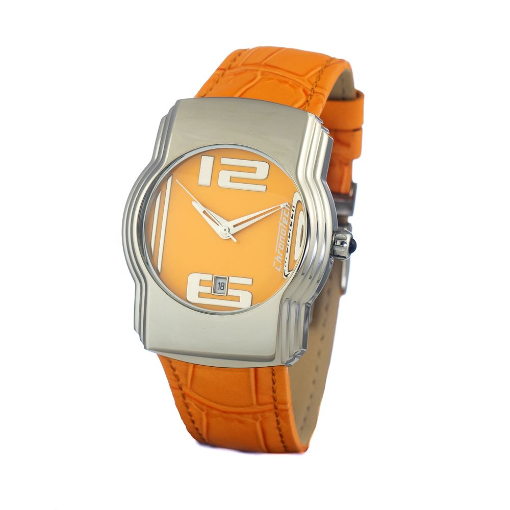 Chronotech Orange Leather Watch - ACCEXO