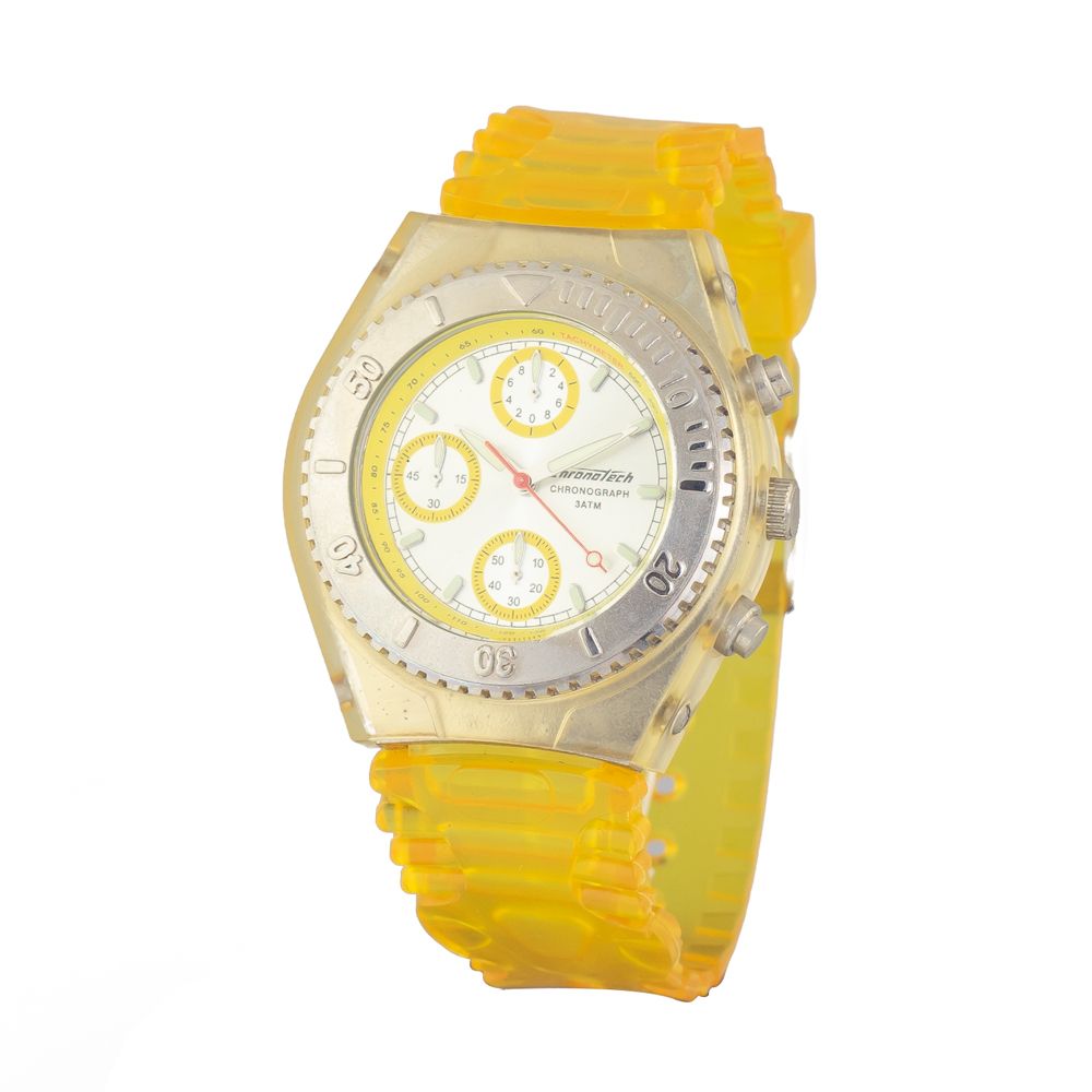 Chronotech Yellow Rubber Watch - ACCEXO