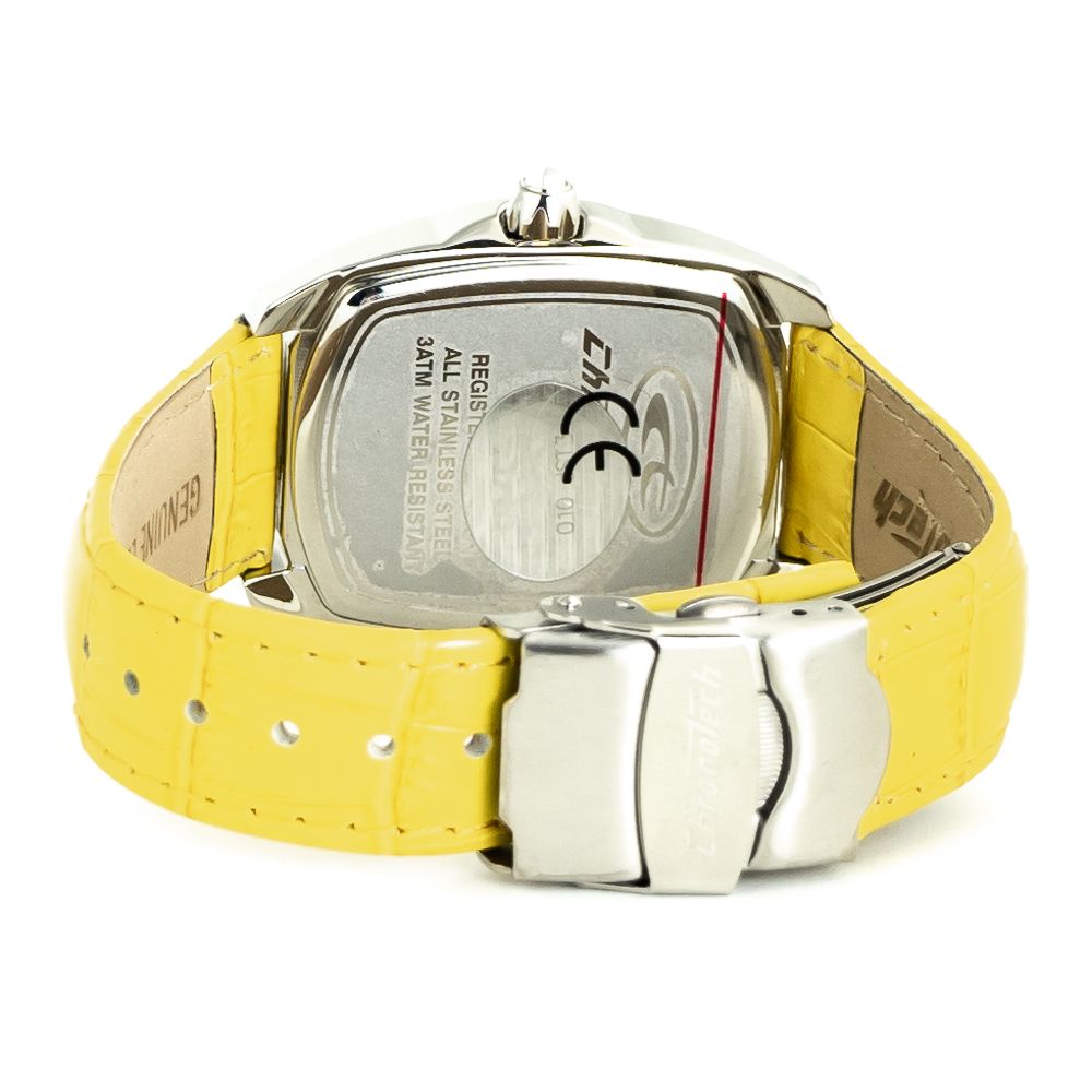 Chronotech Yellow Leather Watch - ACCEXO