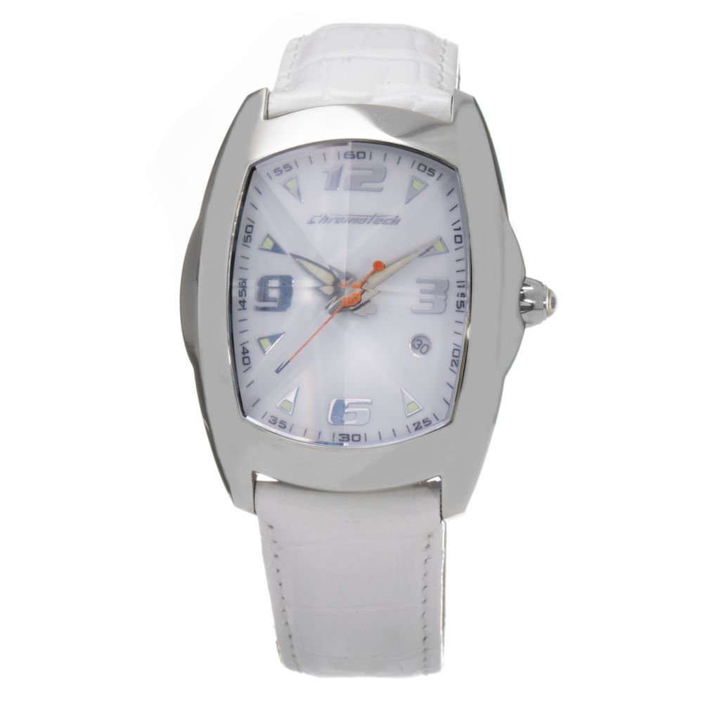Chronotech White Leather Watch - ACCEXO