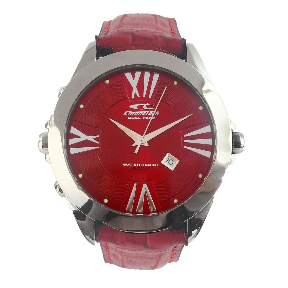 Chronotech Black Leather Watch - ACCEXO