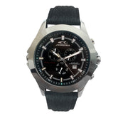 Chronotech Black Leather Watch - ACCEXO