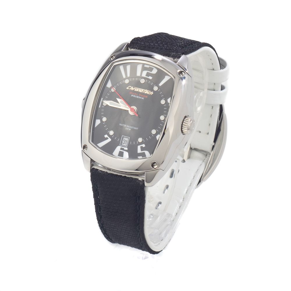 Chronotech Black Leather Watch - ACCEXO