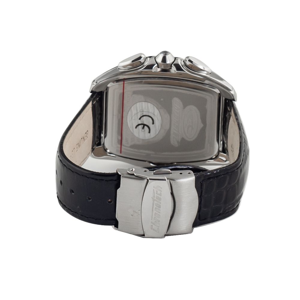 Chronotech Black Leather Watch - ACCEXO