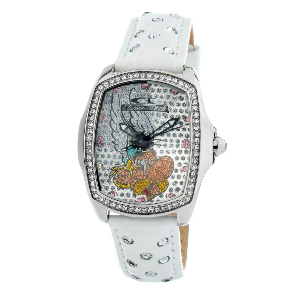 Chronotech White Leather Watch - ACCEXO