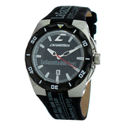 Chronotech Black Leather Watch - ACCEXO