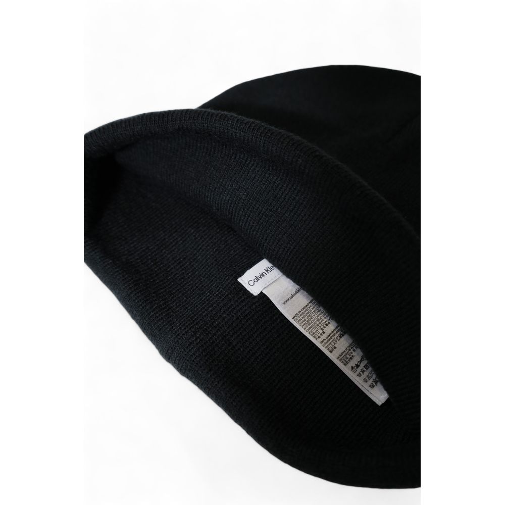 Calvin Klein Black Recycled Polyester Hats & Cap - ACCEXO