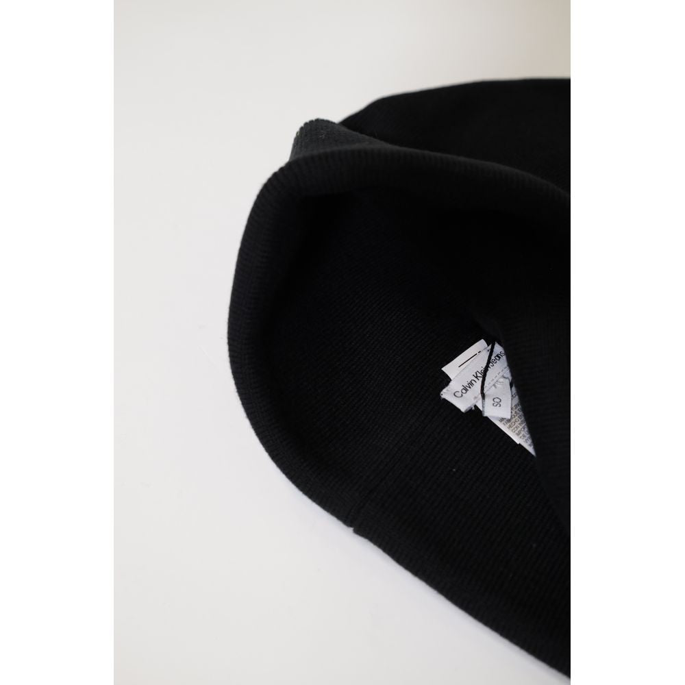 Calvin Klein Black Recycled Polyester Hats & Cap - ACCEXO
